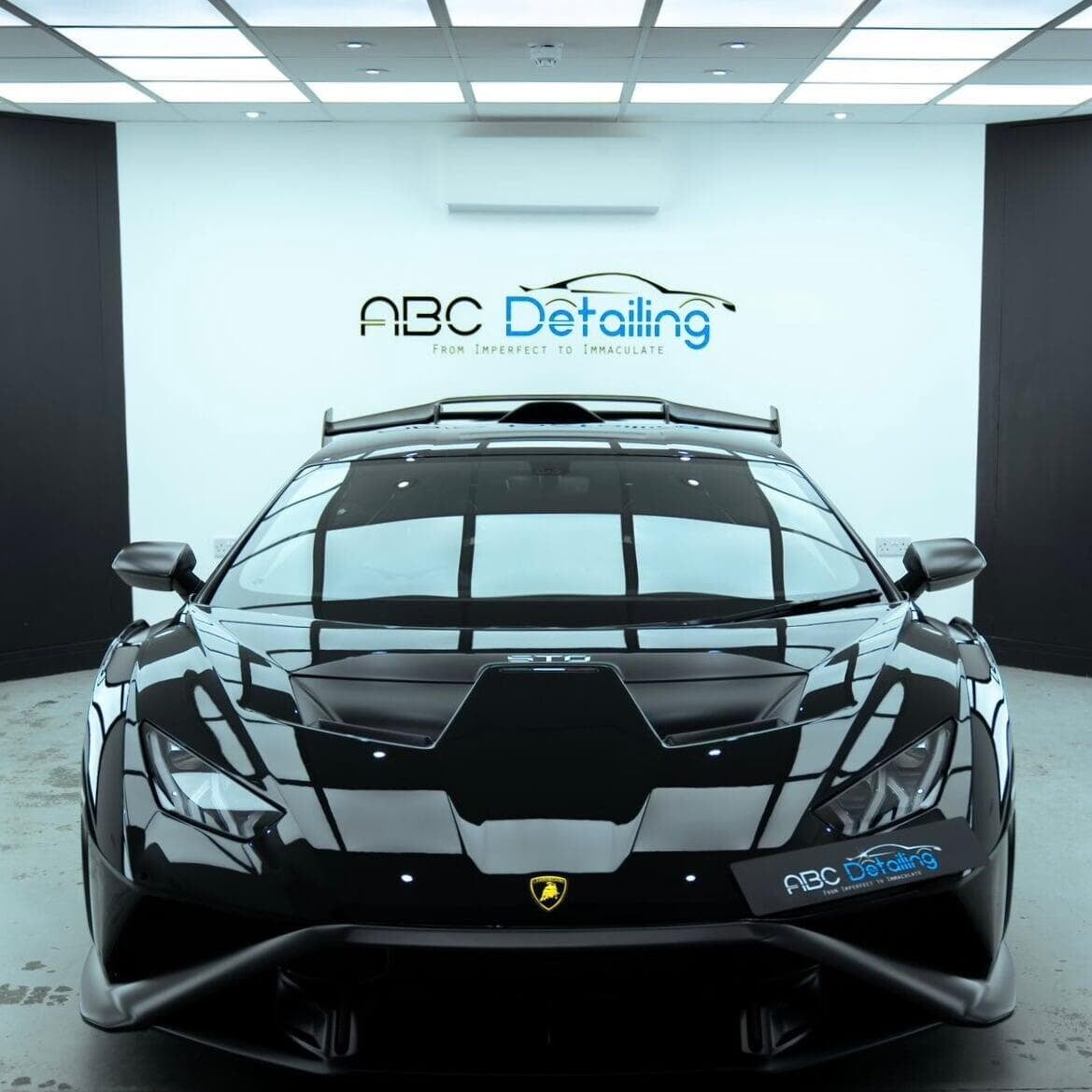 Lamborghini Huracan STO in the detailing Bay